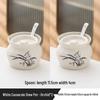 Ruhan 450ml Ceramic Stew Pot with Spoon (2-pack)