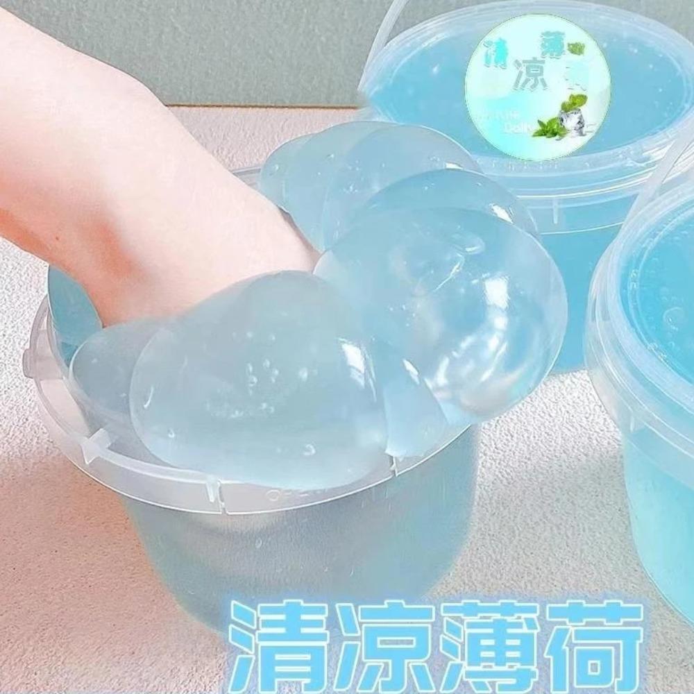 Super Large Box Slime Toy Soft Jelly Clay Fake Water Non Stick Milk Bucket Toy Handmade Squeezing Srtess Relief Toy Adults Kids