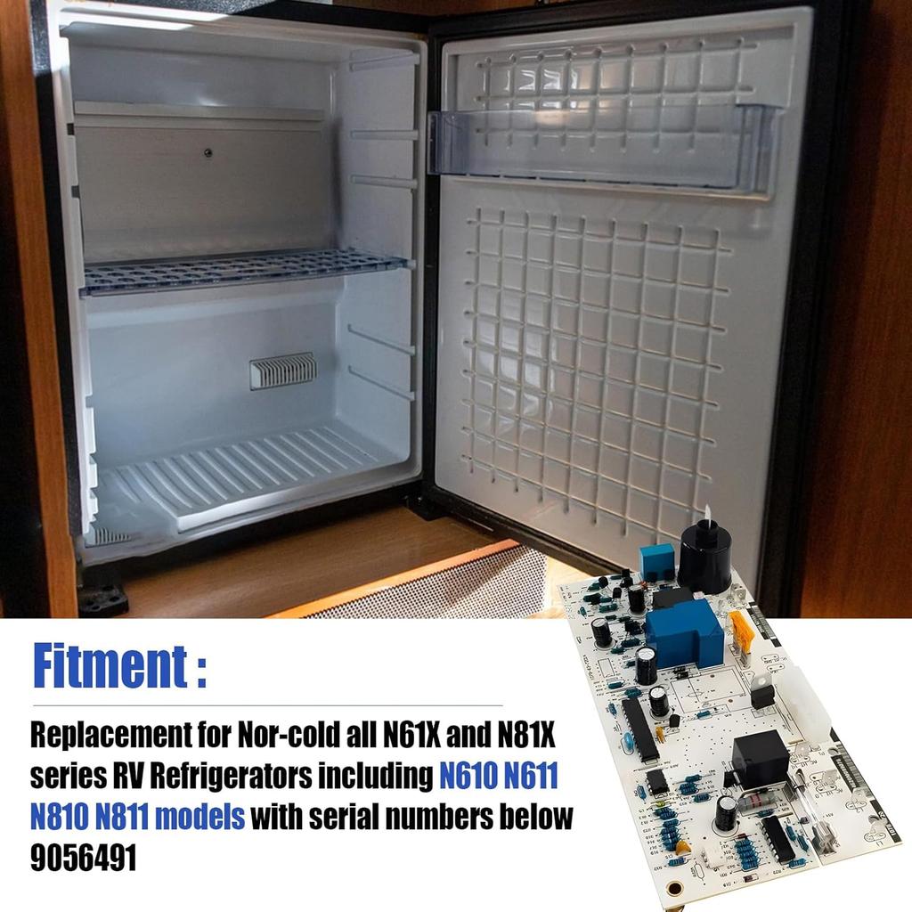 621991001 Power Control Board for Norcold N611/N610/N811/N810 with Serial Number Below 9056491 Replace 621991001 RV Refrigerator Circuit Board 2-Way