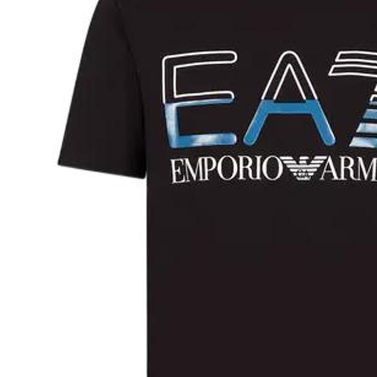 EMPORIO ARMANI EA7 T Shirt Men's Black 3RPT07-PJLBZ-1200