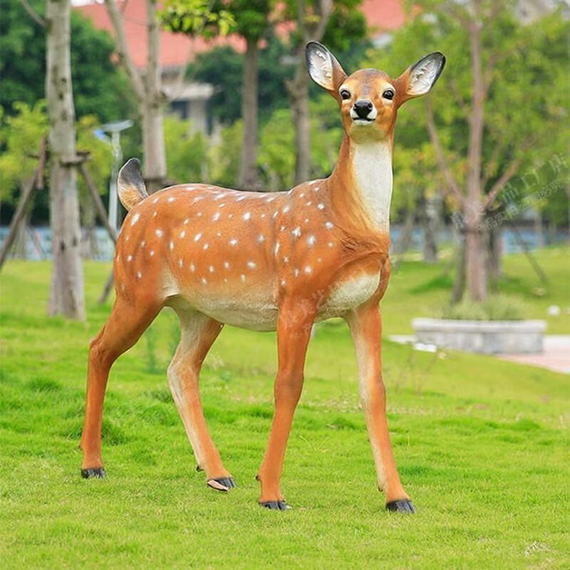 Large Sika Deer Outdoor Garden Statue