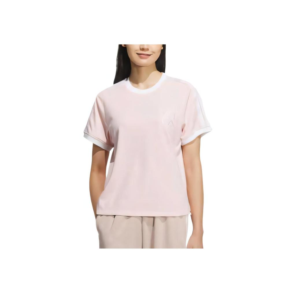 Adidas Comfortable Breathable Short Sleeve Regular T-Shirt Women tops Light-Pink JY7628
