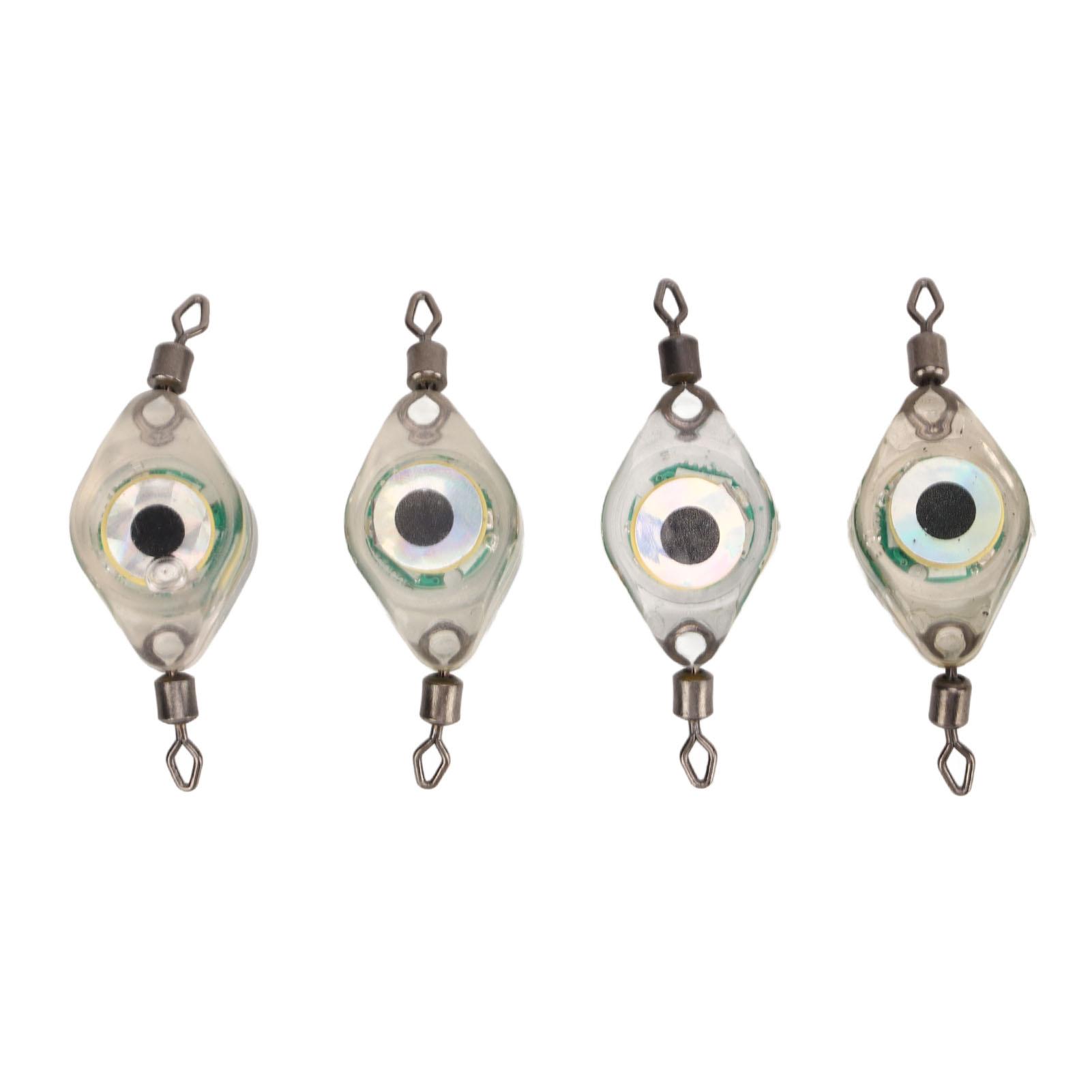 

4pcs LED Fishing Lures Multipurpose Water Triggered Double Rotation Clasp Fishing Lure Light for Saltwater Freshwater