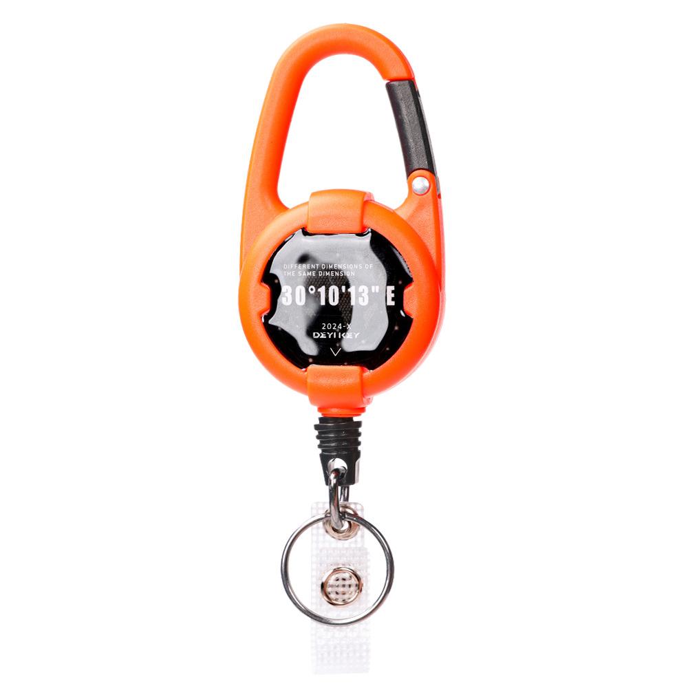 Stretchable Keychain with Elastic Pull Cord  Easy-to-open Snap  Anti-loss Feature  Extended Cord  High Resilience  Easy-to-open Keychain