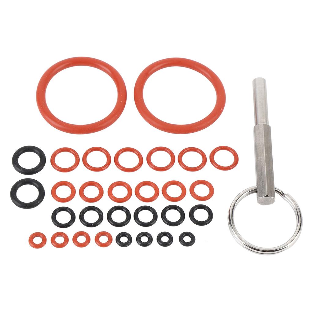 30pcs Coffee Machine Silicone O Rings with Coffee Machine Repair Tool Key Silicone O Ring Repair
