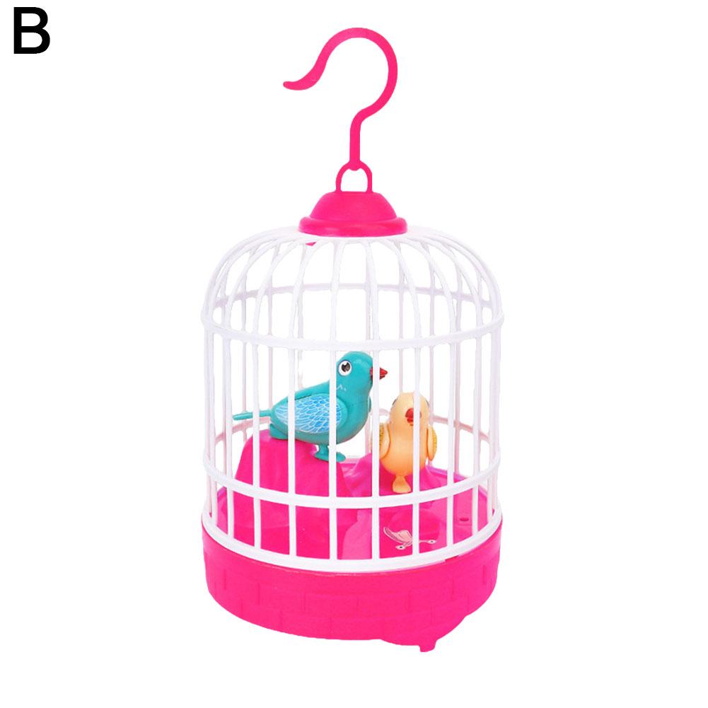 Jucărie Colivie Pasăre Simulare Electronică Mini Cu Sunet Voce Realistă Colivie Papagal Jucărie Animale de Companie Electrice Pentru Copii Jucării Colivie Pasăre