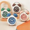 Metal Frame Silent Table Clock 4-Inch Bedroom Desktop Clock Creative Twin Bell Alarm Clock  Bedroom