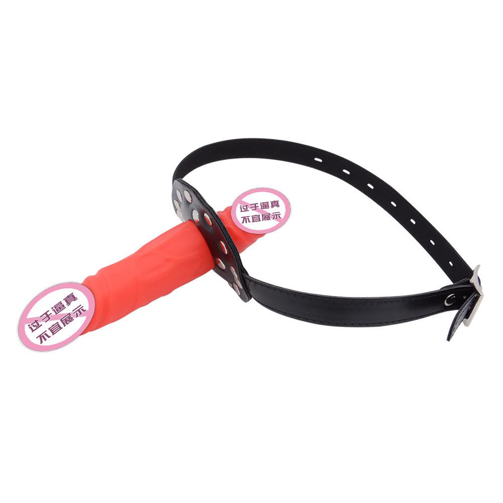 SM Double-Headed Silicone Dildos Ball Gag Deep Throat Penis Mouth Ball Couple Sexy Sex Product Gay Female Slave Training