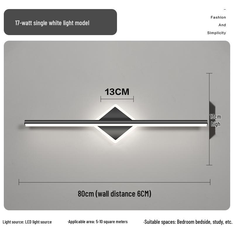 Modern LED Vanity Mirror Light: Simple Bathroom Wall Lamp for Makeup & Cabinet Illumination