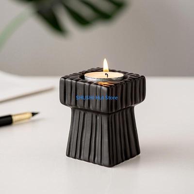 Fashion Holder Solid Square Tealight Candlestick for Wedding Home D57B