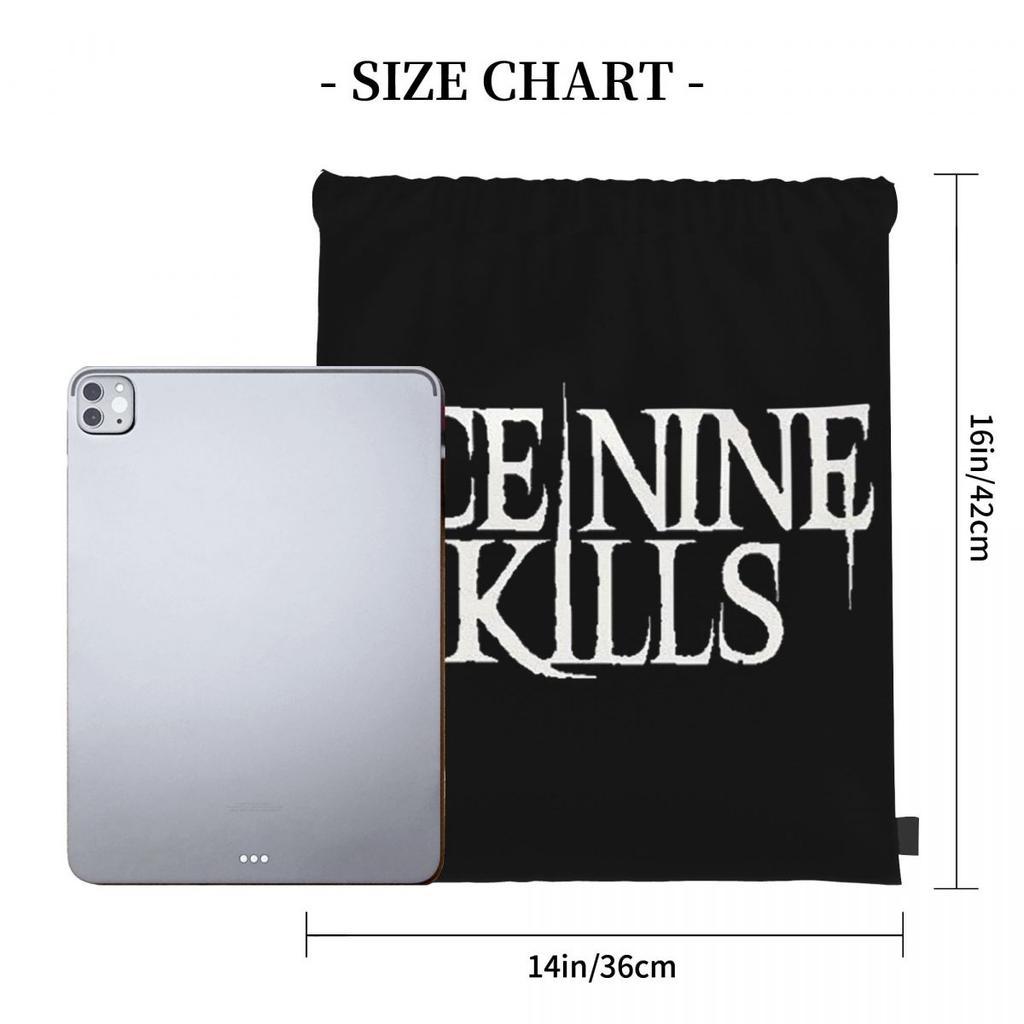 Ice Nine Kills Backpacks Portable Drawstring Bags Sports Bag Book Bags for Travel School