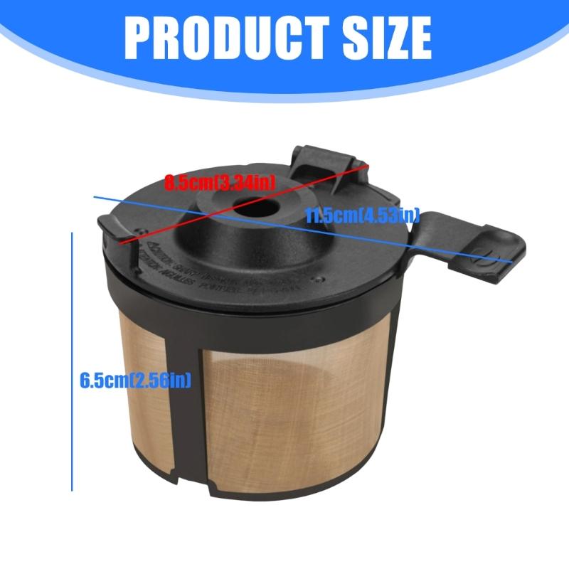 2PCS Easy Cleaning Filter Cup Accessory Plastic Texture Suitable for Coffee Makers with Simple Assembly and Portability