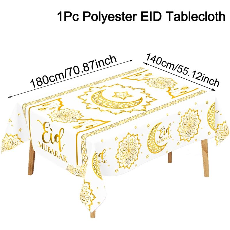 Ramadan Decor Tablecloth EID Mubarak Decor For Home 2025 Ramadan Kareem Islamic Muslim Party Eid Al Adha Gifts Happy Eid Al Fitr