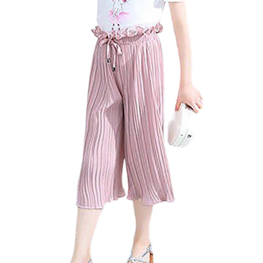 Buy Kids High Waist Ruffle Wide Leg 