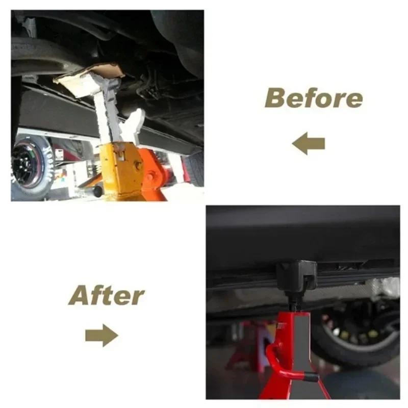 1pc Car Jack Rubber Pad Car Slotted Lift Jack Stand Rubber Pads Floor Adapters Frame Rail Pinch Lifting Universal Repair Tools