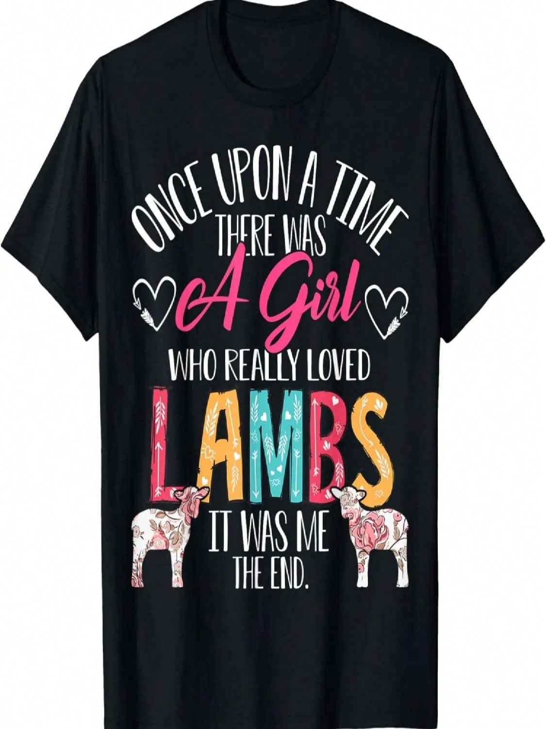There Was A Girl Who Really Loved Lambs Sheep Lover Gifts T-Shirt S разноцветный