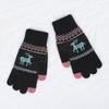Iwarm Love Warm Christmas Deer Wool Plush Gloves Couple Autumn and Winter Knitted Warm Touch Screen Gloves Women