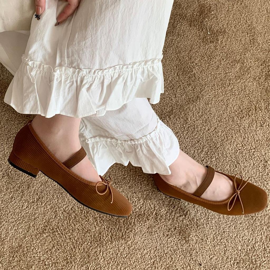 IPPEUM Ballet Flats Shoes Round Toe Mary Janes 2025 New Summer Flat Ballerina Shoes