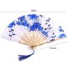 Flower Summer Gift Bamboo Wooden Handmade Dance Hand Fan Fan Crafts Folding Fan Home Decoration