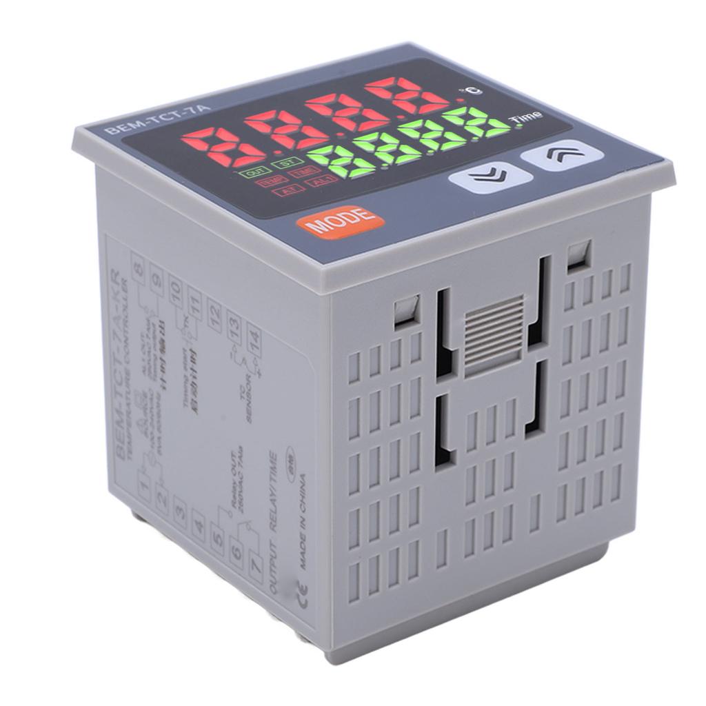 Digital Display Temperature Controller Relay Output Thermostat for Heat Press Machine 100?240V