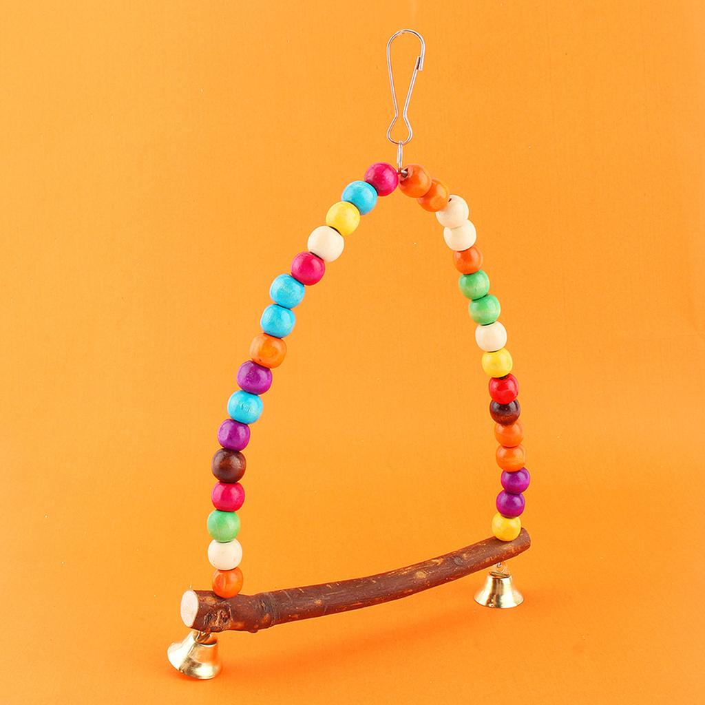 Pet Bird Parrot Parakeet Budgie Cockatiel Cage Hammock Swing Toys Hanging Toy