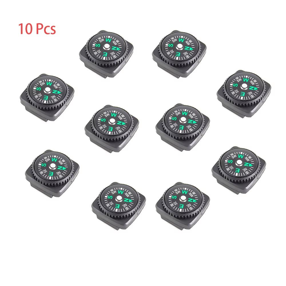 

10pcs/lot Mini Wristband Compass Portable Detachable Compass Outdoor Camping Hiking Travel Emergency Survival Navigation Tool