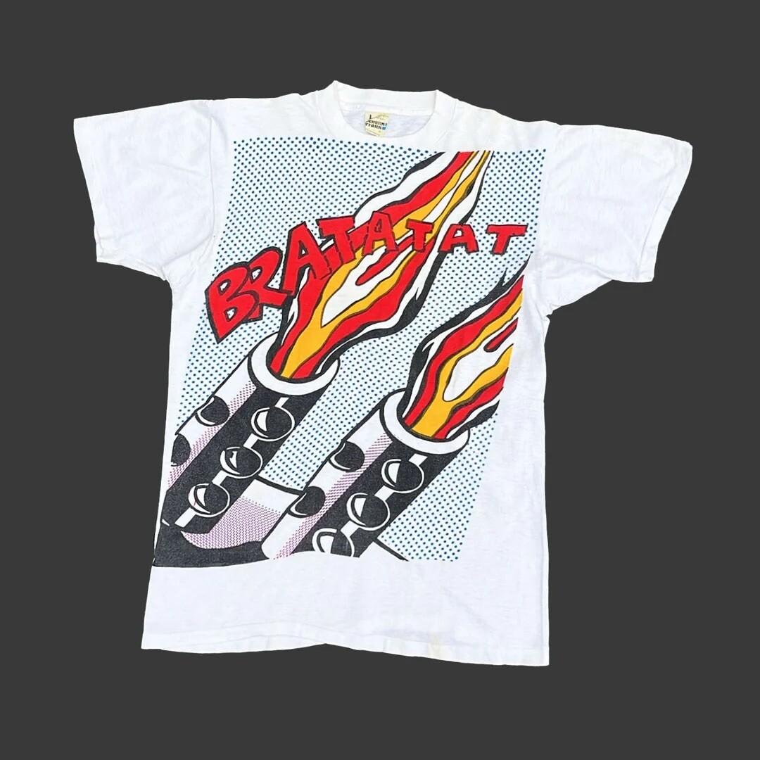 Roy Lichtenstein 1981 Vintage Exhibition Pop Art USA Made Single Stitch Unisex T-Shirt S