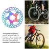 Mountain Bike  Plated Cooling Disc Brake Rotor 6 Nails Cycling Accessories(140mm 5.5in )