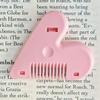 Heart-Shaped Double-Sided Hair Trimmer and Bangs Comb