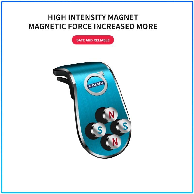 1Pcs Car Magnetic L-shaped Car Dedicated GPS Phone Holder For Volvo XC90 XC60 XC70 XC40 V90 V60 V40 C70 C30 S80