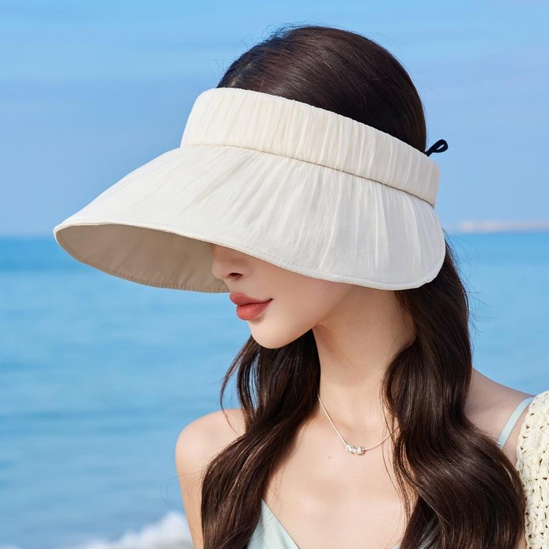 Empty Top Sun Hat Sunscreen Face Mask Sun Hat Female Cycling Big Edge Uv Protection Hat Manufacturer