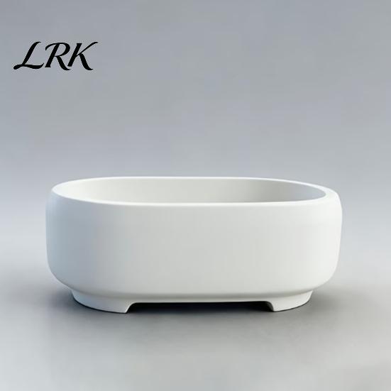 Planter Rounded Line Plant Container, Oval Shape Indoor Green Pot, Container Multi-Purpose Flower Pot for Small Foliage Plants Home Decor 3D Printed