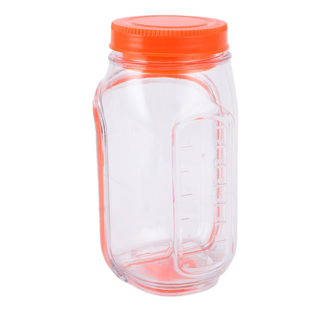 Salad Jars with Lid Leakproof Side Opening Vertical Layering Salad Container Portable for Office Travel