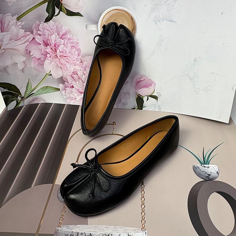 Fashion Female Butterfly-Knot Footwear Flats Slip On Shoes For Women 2025 New Summer Spring Fashion Strange Toe Ladies Flats With Shoes