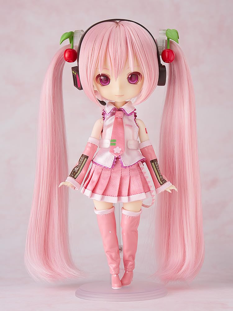 Harmonia Humming Character Vocal Series 01 Hatsune Miku Sakura Miku and Plastic Painted Movable Figure Non-Scale Fabric, Magnet,