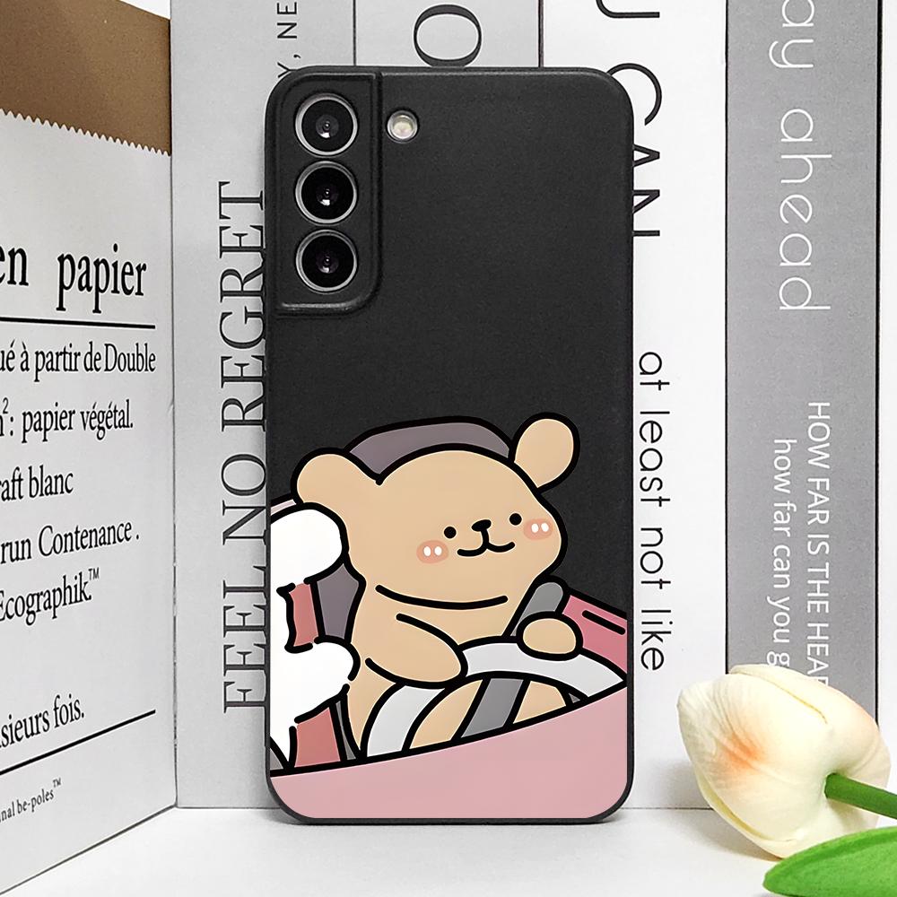Funny Animal Dog Couple Phone Case for Samsung Galaxy S25 Plus S21 FE S22 S23 S24 Ultra Shockproof Soft Cover Paired Fundas Skin