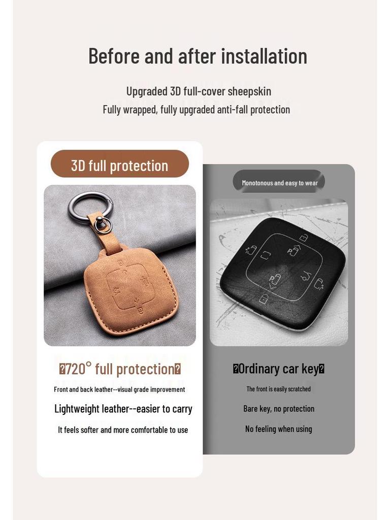 Zeekr Key Case: Protective Cover for 001/007/009 Models