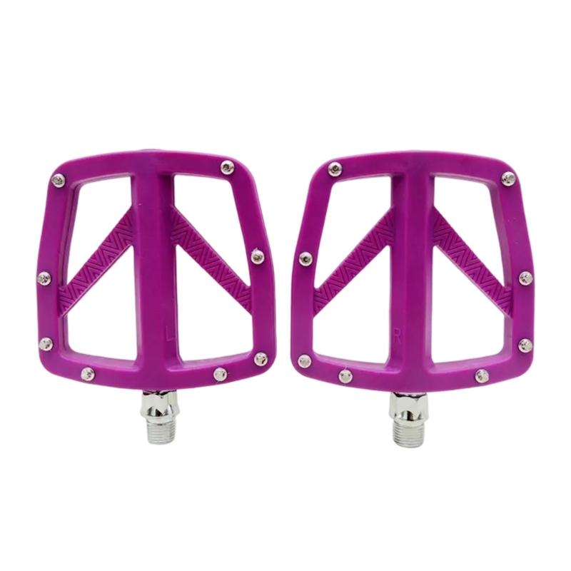 

2lots High Strengths Nylons Cycling Pedals Road Bike Sealeds Bearing Pedals for Cycling Enthusiasts фиолетовый