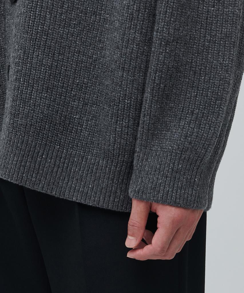 Musinsa Standard Lambswool Oversized Cardigan [Medium Gray]
