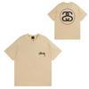 Short Sleeve T-Shirt Couples Street Style Letter Print Loose Fit Breathable Top