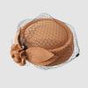 Vintage Mesh Topper Hat Solid Color Woolen Beret Uniform Stewardess Hat Pillbox Hat  Performances