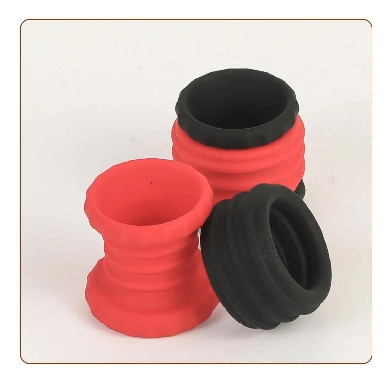 Removable Silicone Penis Ring Time Lock Cock Lasting Erection Extender Scrotal Testis Restriction Sex Chastity Toys For Male 18