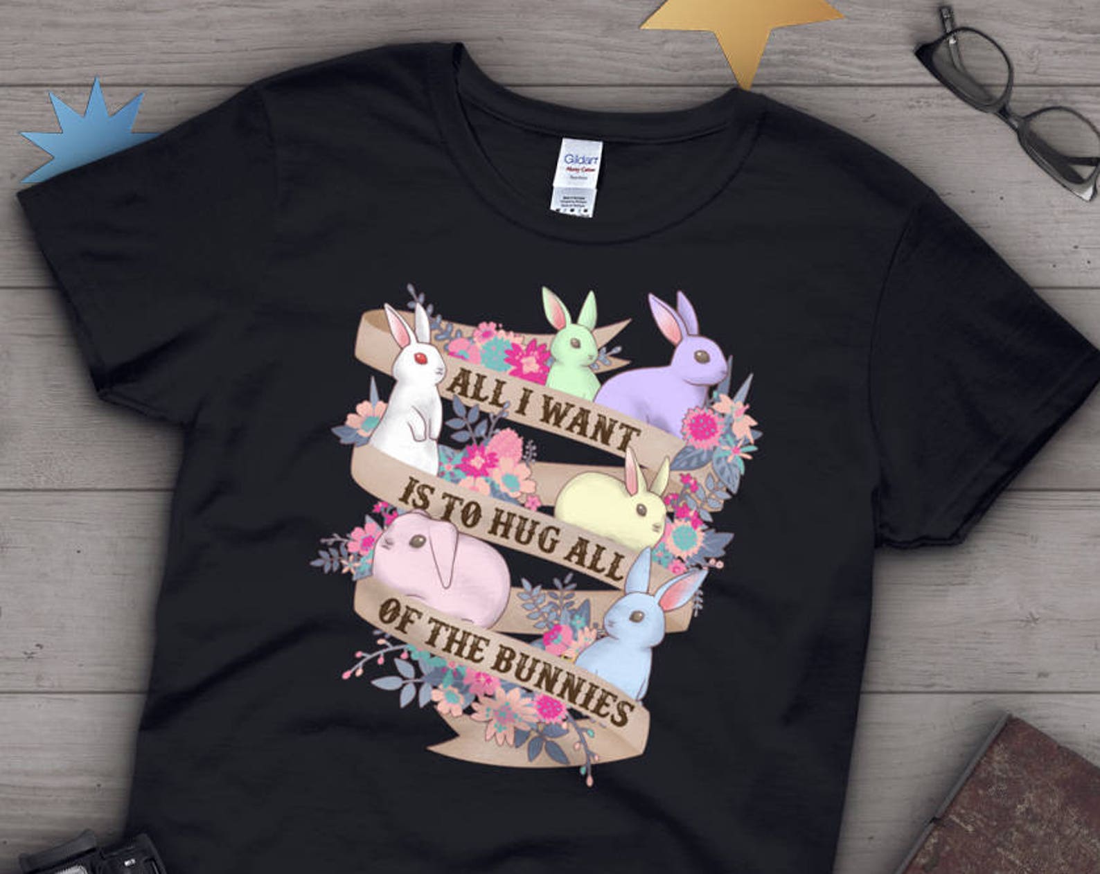 Rabbit Shirt, , Rabbit Lover Gift, Cute Bunny T-shirt, Pet Lover TShirt, Graphic Tee, Tops, Clothing 150