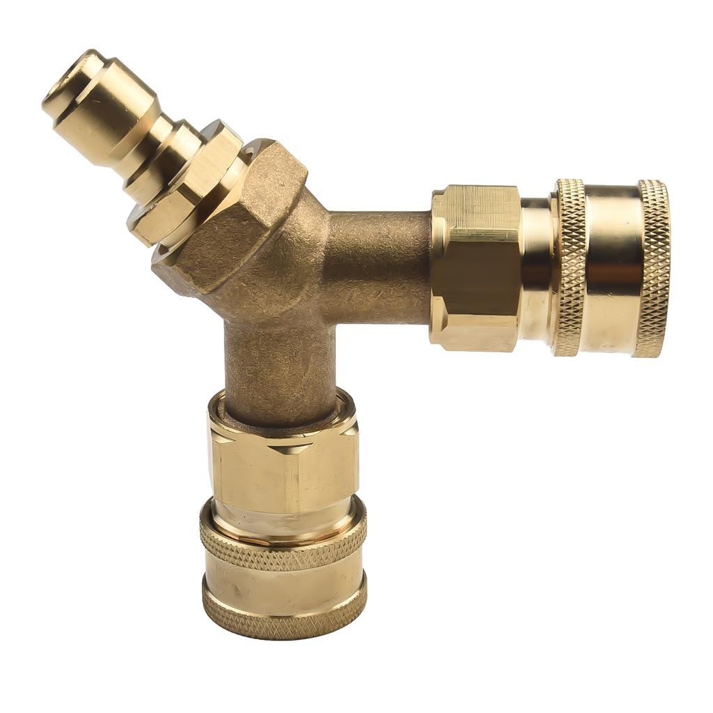Three-way Converts Washer Tee Splitter Dual System For 4.0 GPM Splitter 4000 PSI Two Washing Machines High-pressure Washer