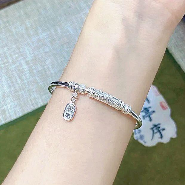 New Chinese style national style, peace and joy bracelet, Xiangyun solid light luxury niche design temperament, simple gift for girlfriend