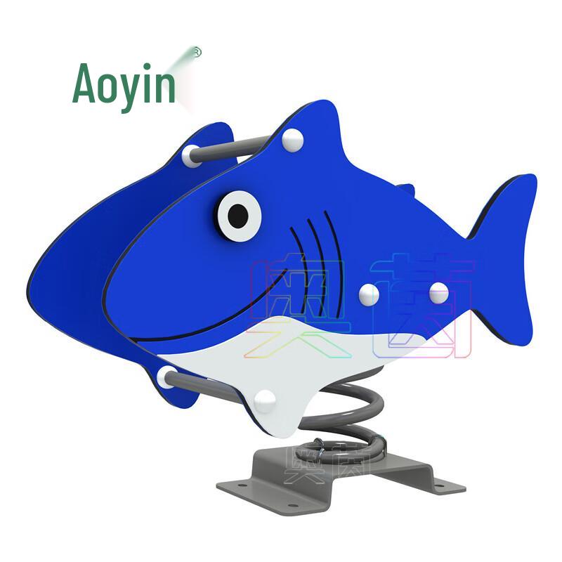 Детские уличные качели-акула