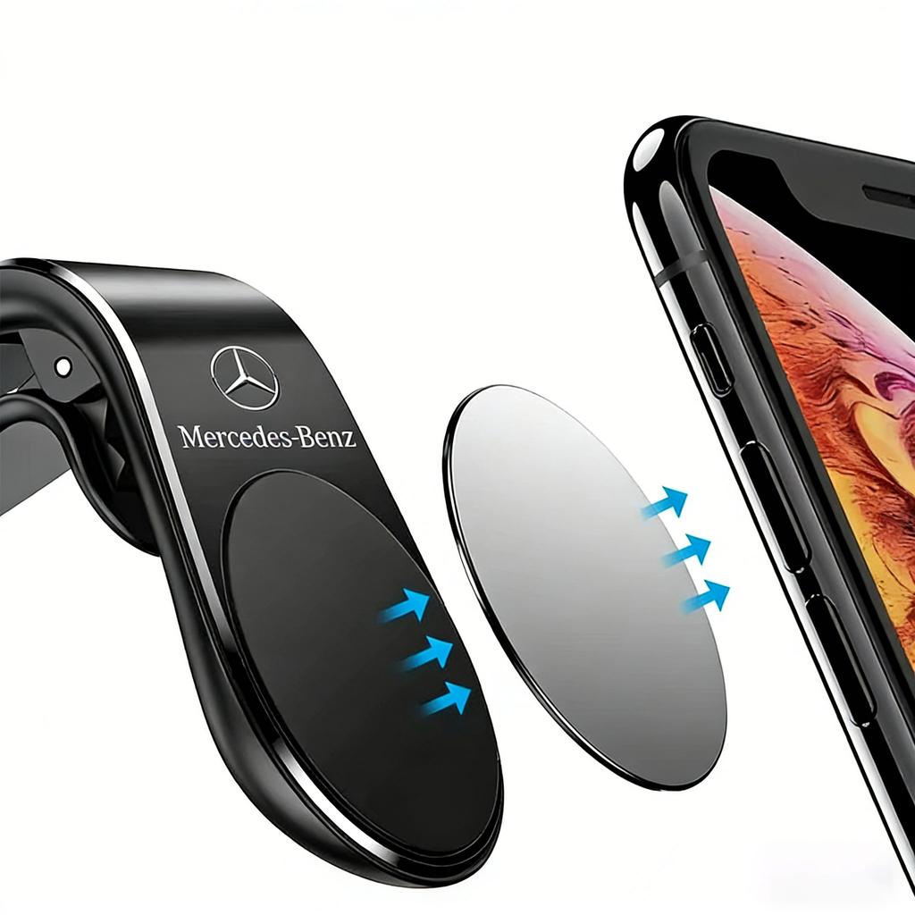 FA01Metal Magnetic Car Phone Holder for Mercedes Benz W205 W204 W203 W212 W211 AMG Smart GLC CLA GLK Interior Mouldings CXZJ-BENZ