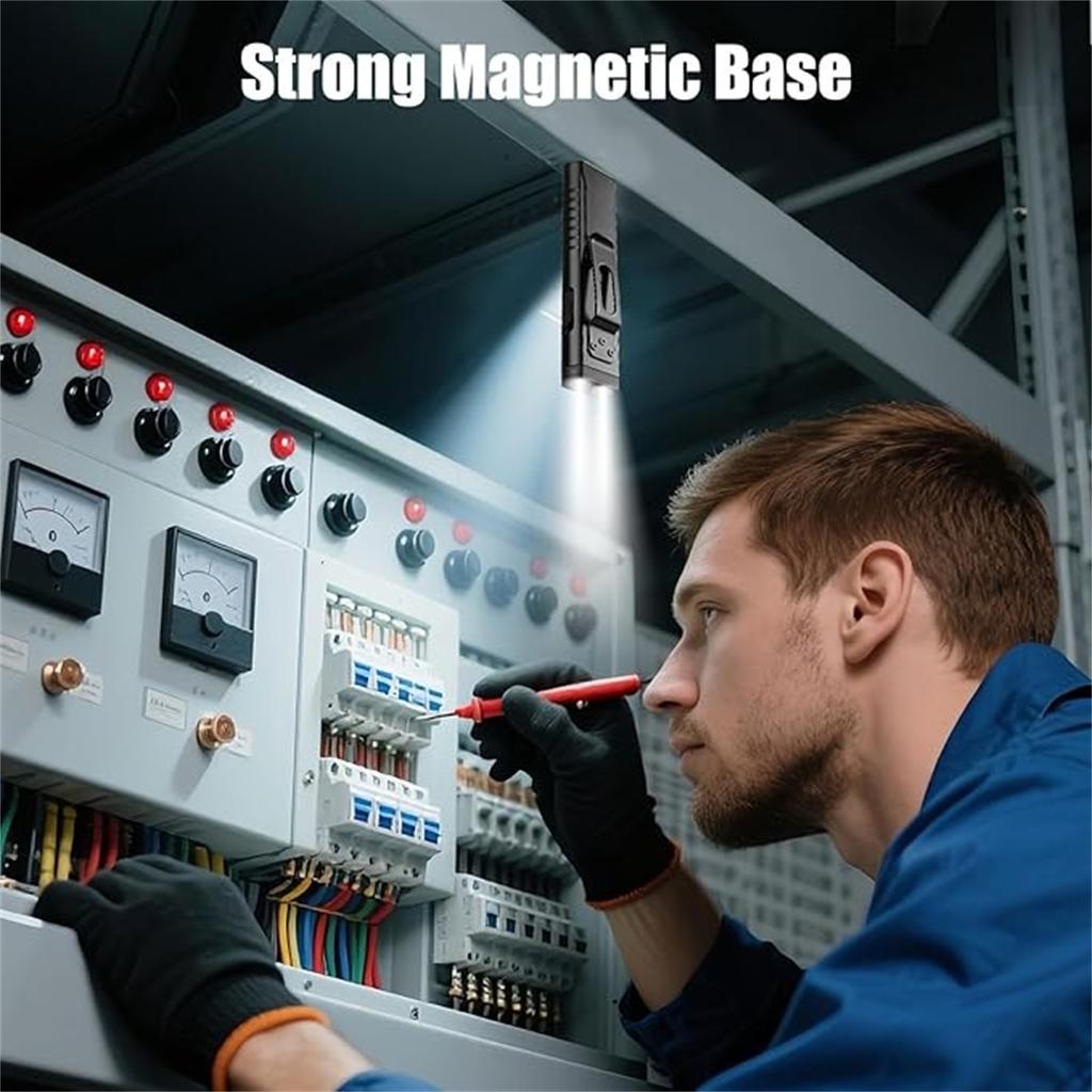 USB Charging Magnetic Work Light – Bright LED Portable Flashlight, Foldable Inspection Lamp for Car, Home, and Outdoor Use