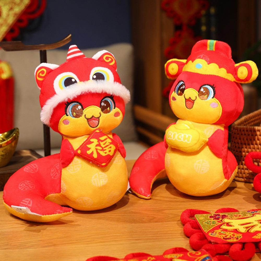 

Cute 2025 Snake Year Mascot Toy Rich Lucky Snake Doll Plushies Snake Fortune Doll Children 25cm-style 2