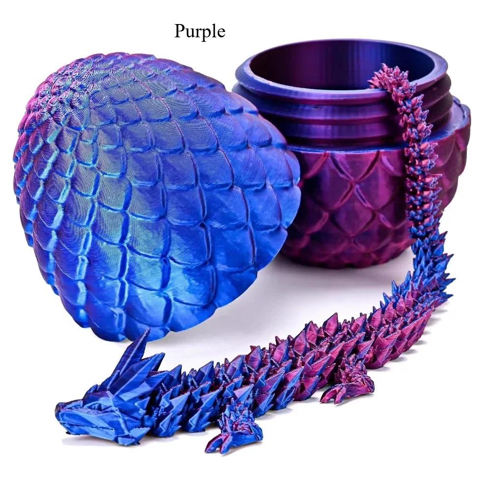 3D Printed Snake Egg and Dragon Egg Toys Fully Articulated Snake Dragon Collection Surprise Simulation Toy Decoration